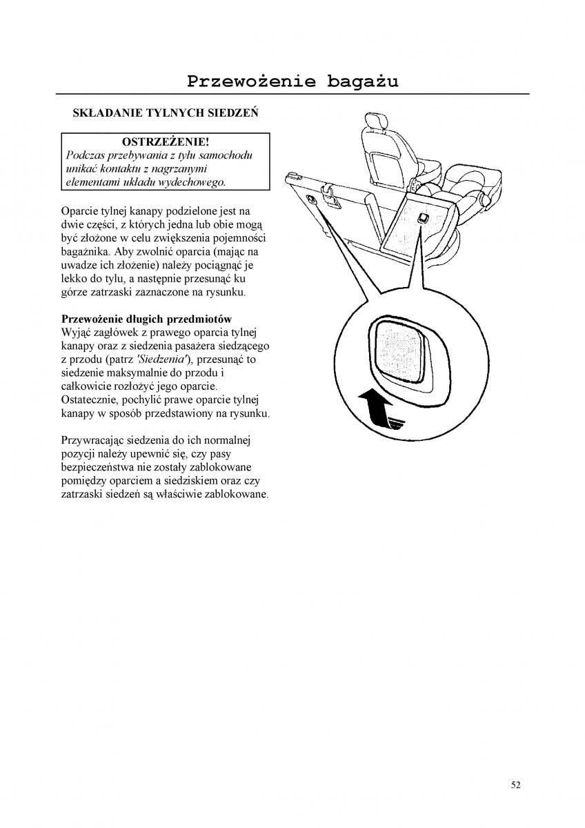 Rover 200 III 3 instrukcja obslugi / page 52