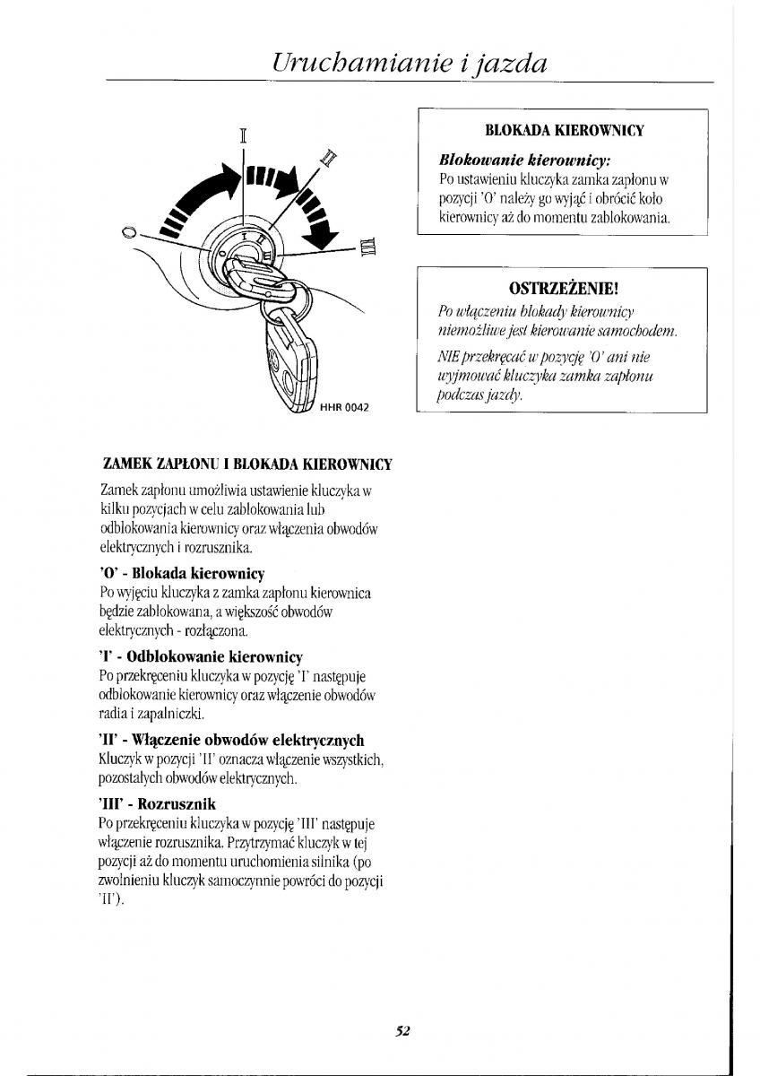 Rover 400 II 2 instrukcja obslugi / page 58