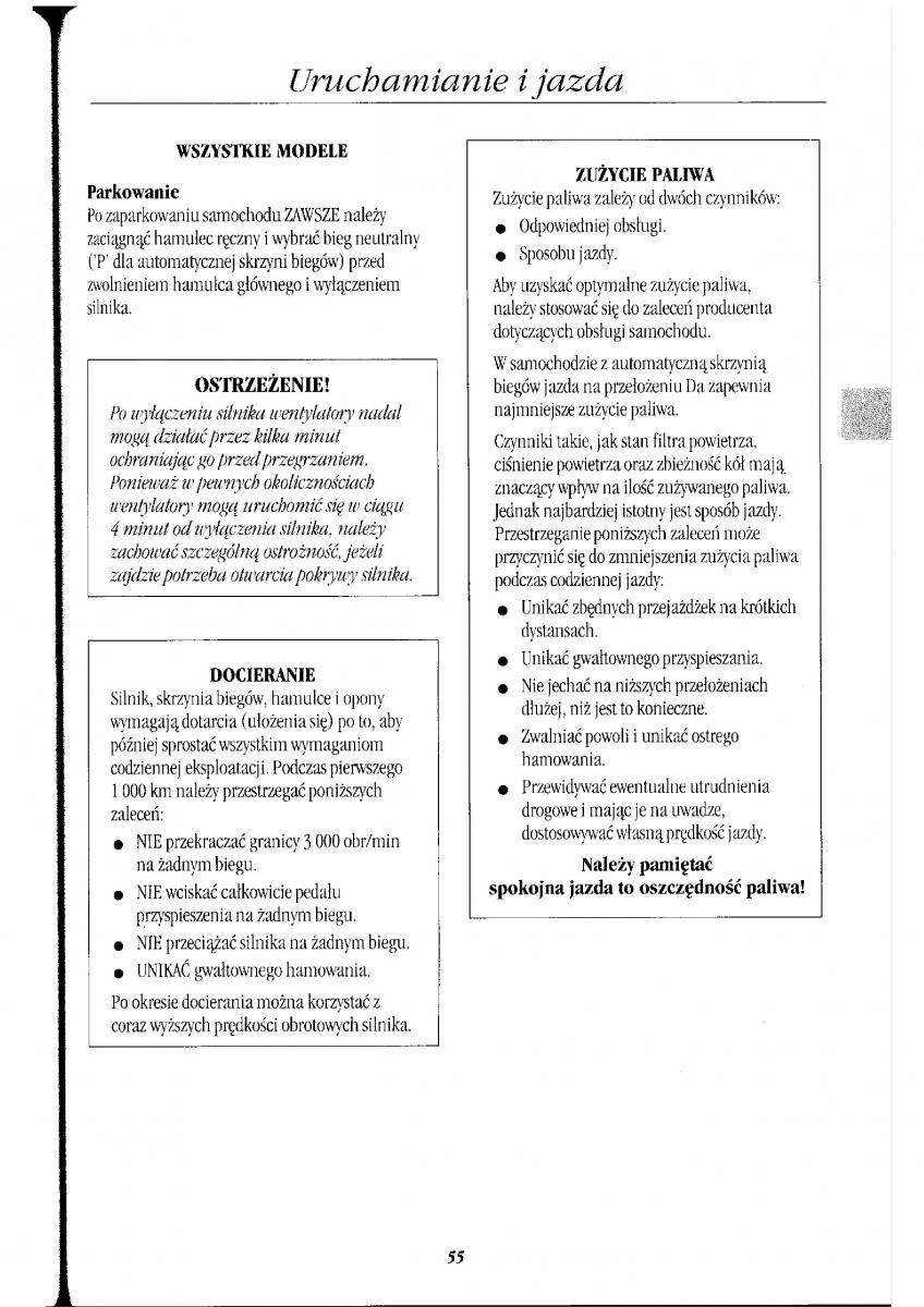 Rover 400 II 2 instrukcja obslugi / page 61