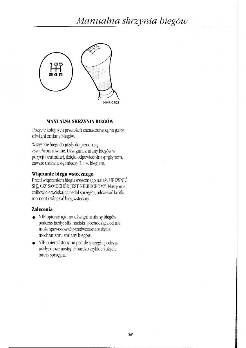 Rover 400 II 2 instrukcja obslugi / page 64