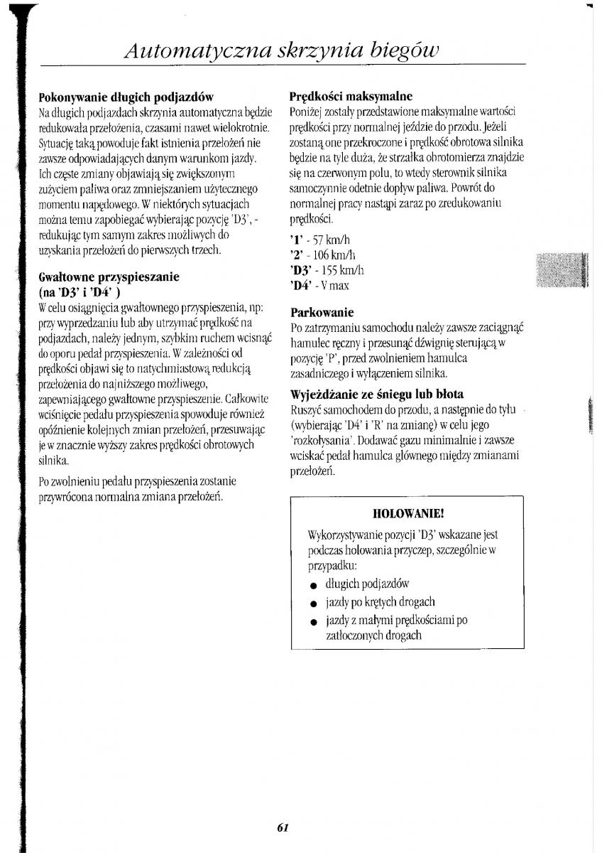 Rover 400 II 2 instrukcja obslugi / page 68