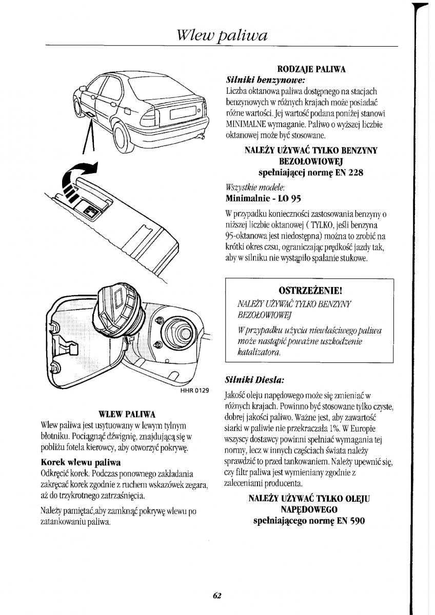 Rover 400 II 2 instrukcja obslugi / page 69