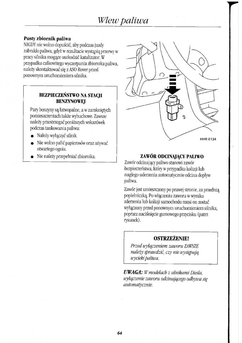 Rover 400 II 2 instrukcja obslugi / page 71