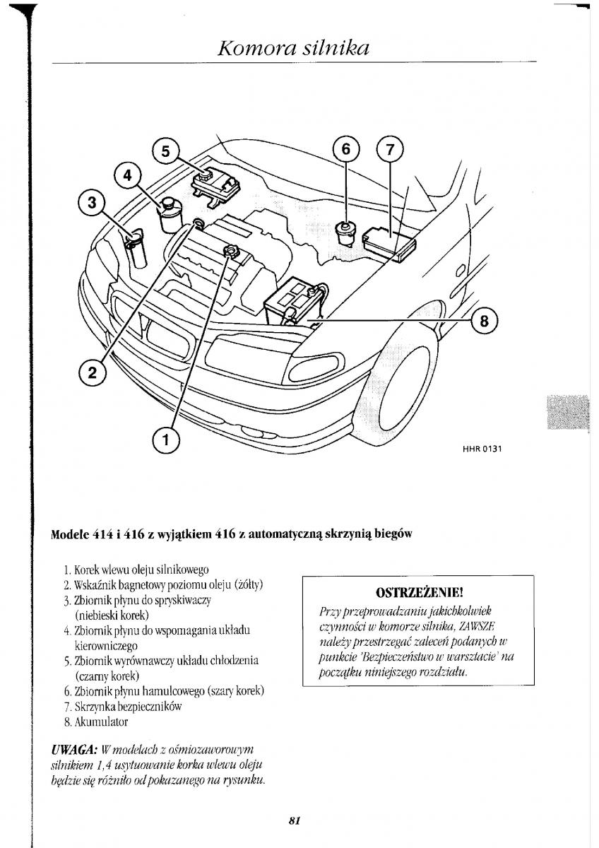 Rover 400 II 2 instrukcja obslugi / page 89