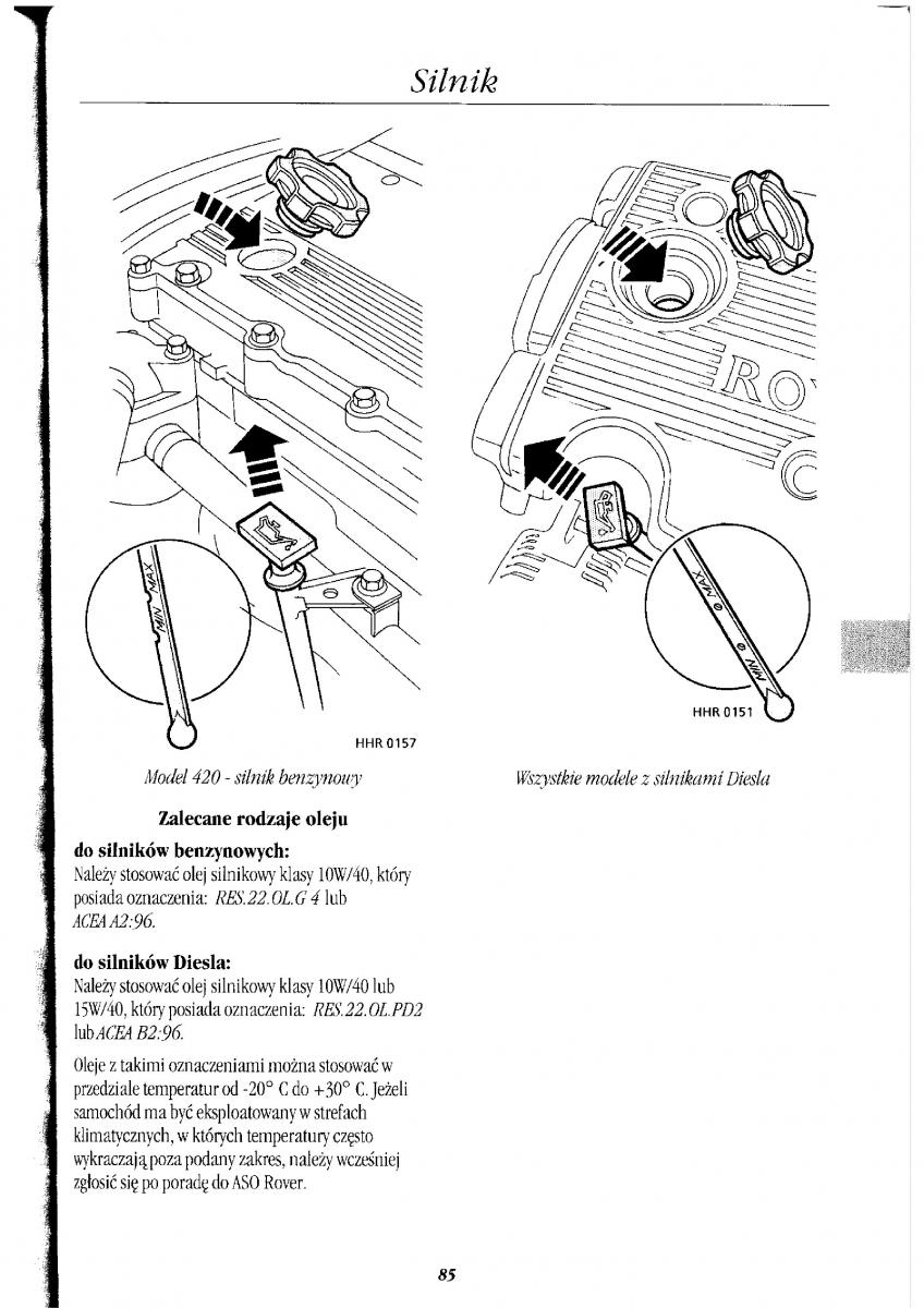 Rover 400 II 2 instrukcja obslugi / page 93