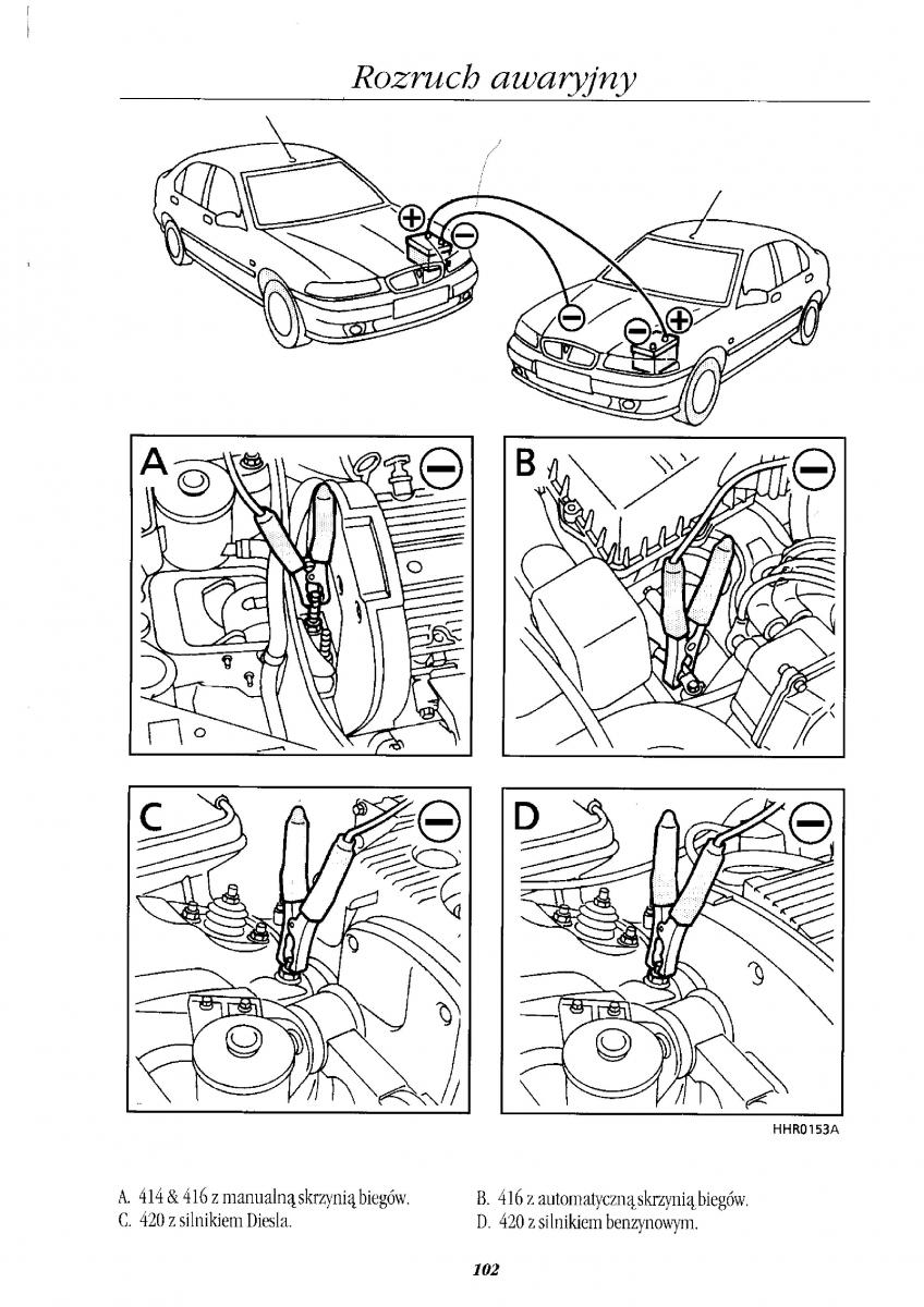 Rover 400 II 2 instrukcja obslugi / page 112