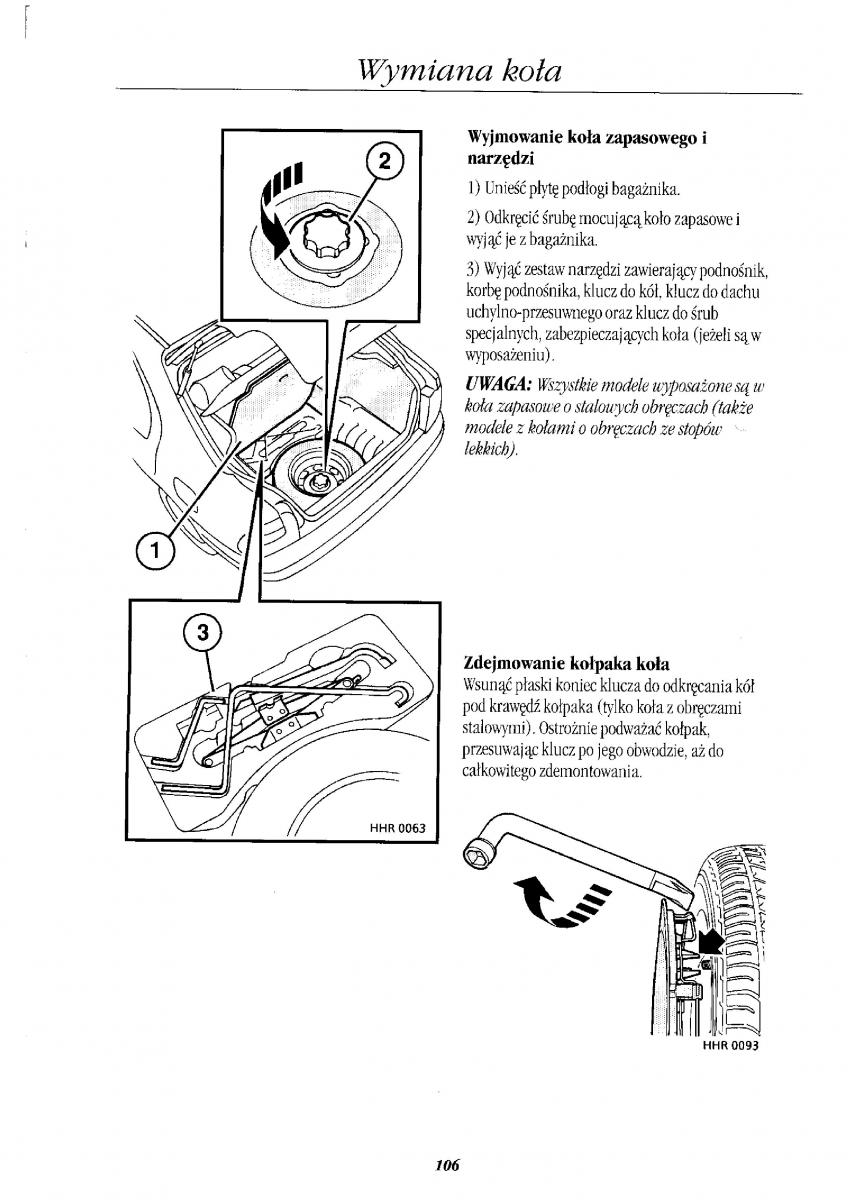 Rover 400 II 2 instrukcja obslugi / page 116