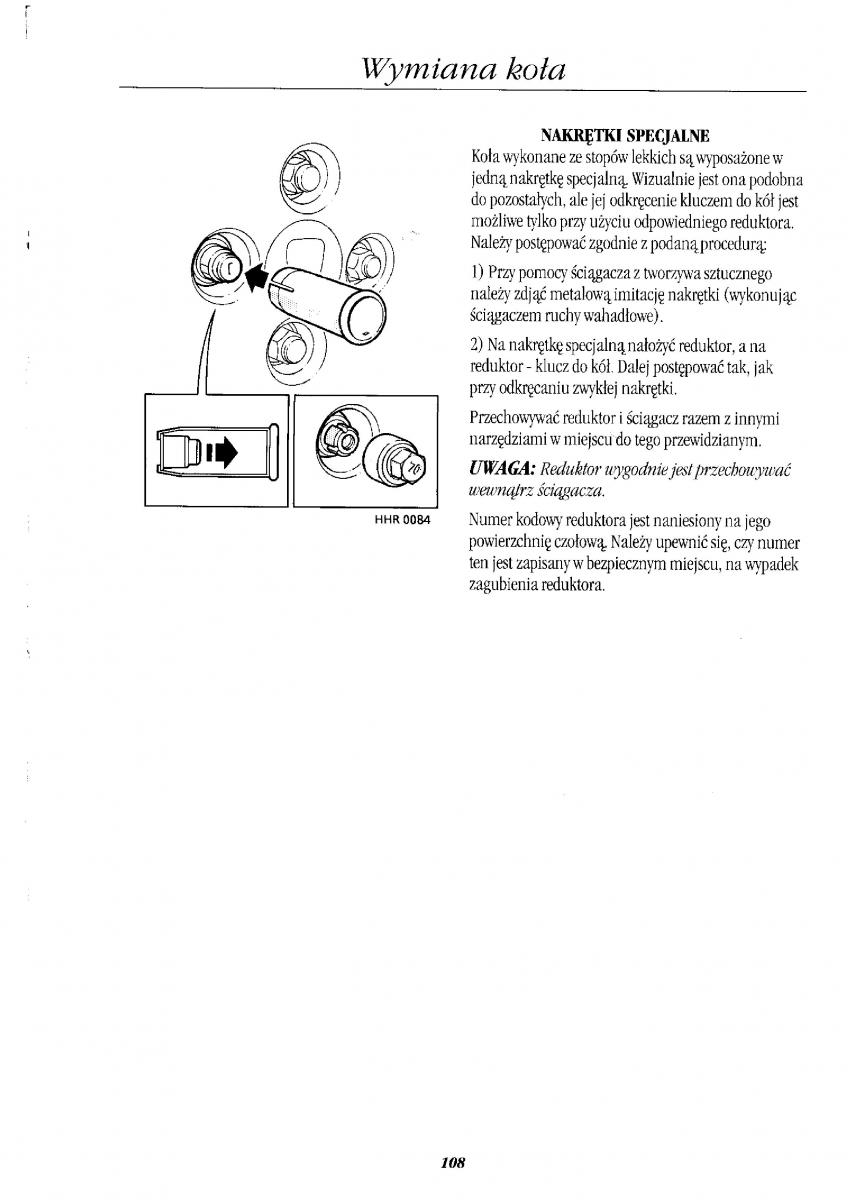 Rover 400 II 2 instrukcja obslugi / page 119