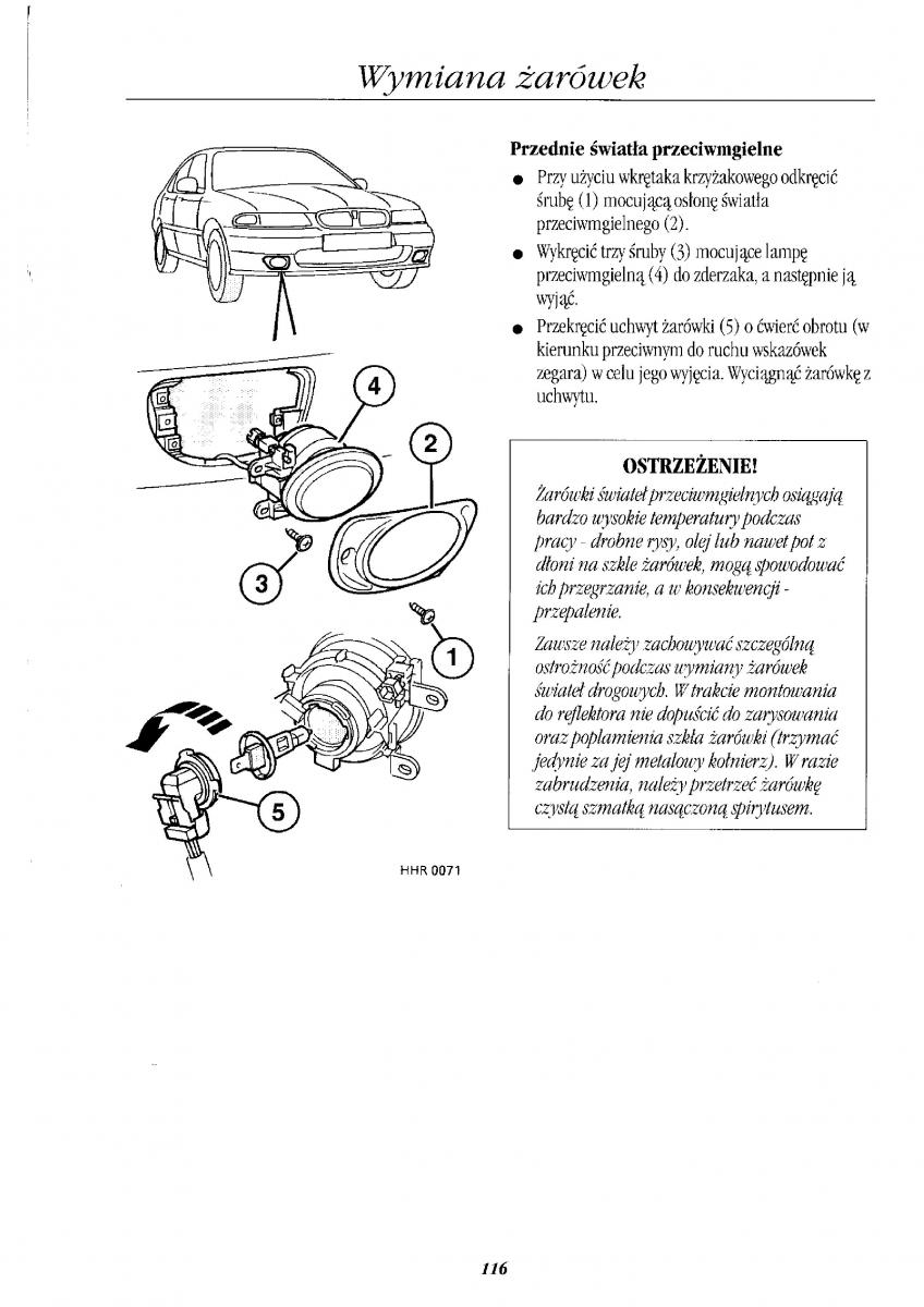 Rover 400 II 2 instrukcja obslugi / page 127