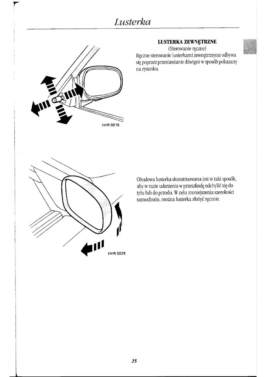 Rover 400 II 2 instrukcja obslugi / page 29