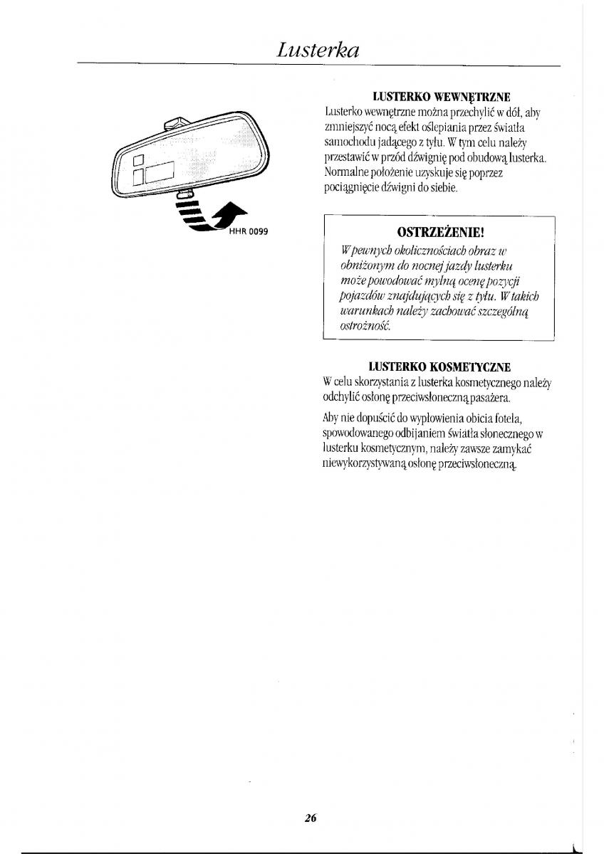 Rover 400 II 2 instrukcja obslugi / page 30