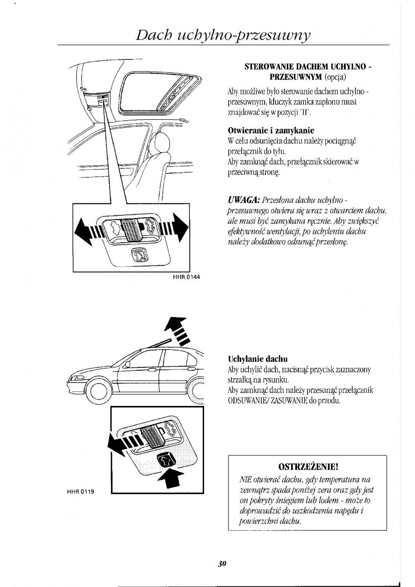 Rover 400 II 2 instrukcja obslugi / page 35