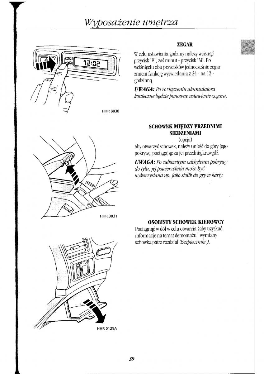 Rover 400 II 2 instrukcja obslugi / page 45