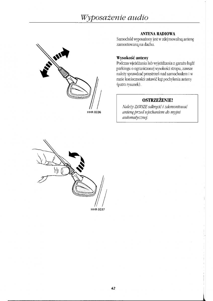 Rover 400 II 2 instrukcja obslugi / page 48