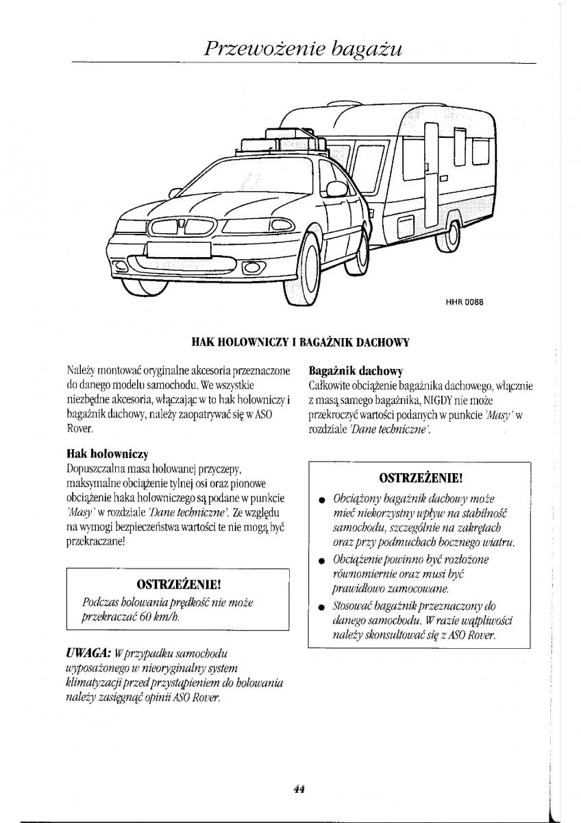 Rover 400 II 2 instrukcja obslugi / page 50