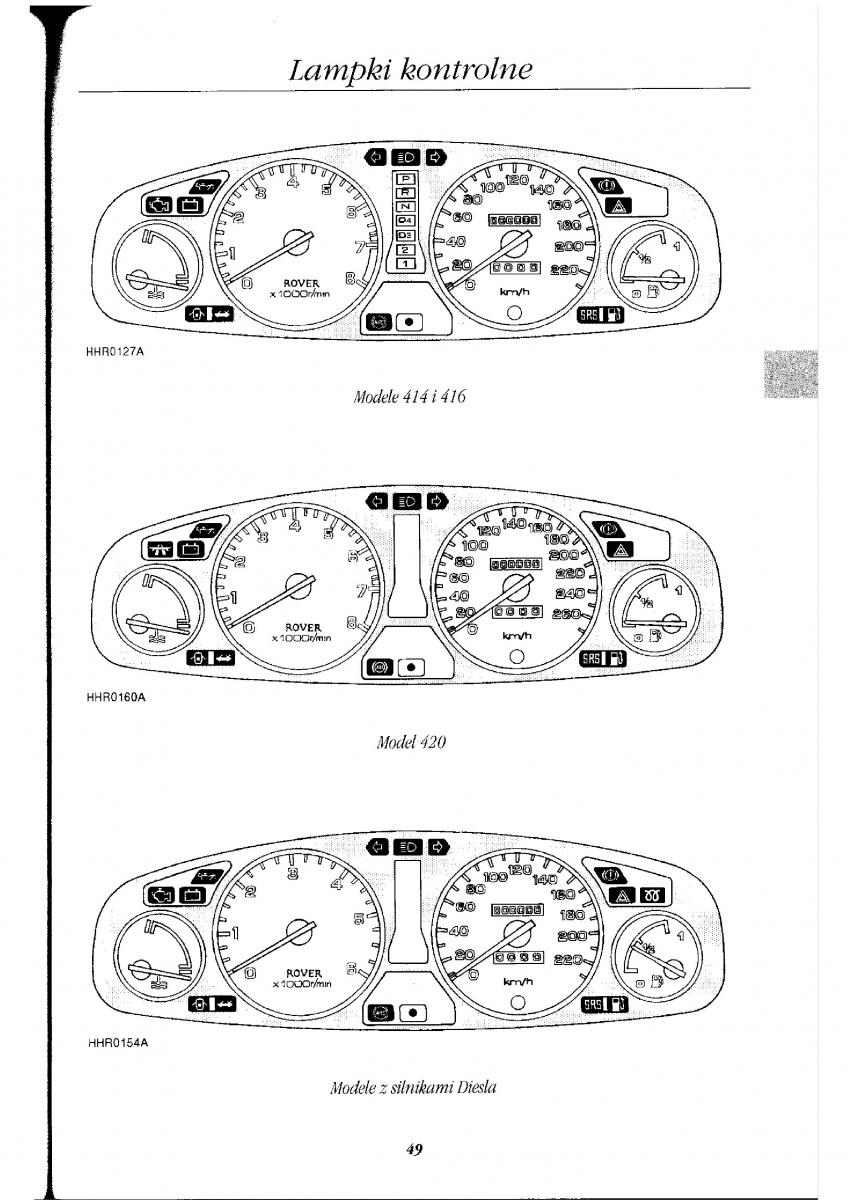 Rover 400 II 2 instrukcja obslugi / page 54