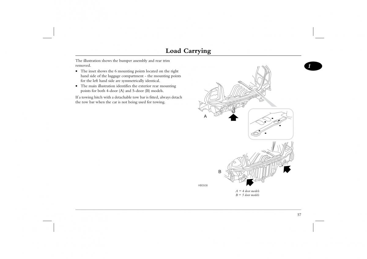 manual  Rover 45 owners manual / page 57