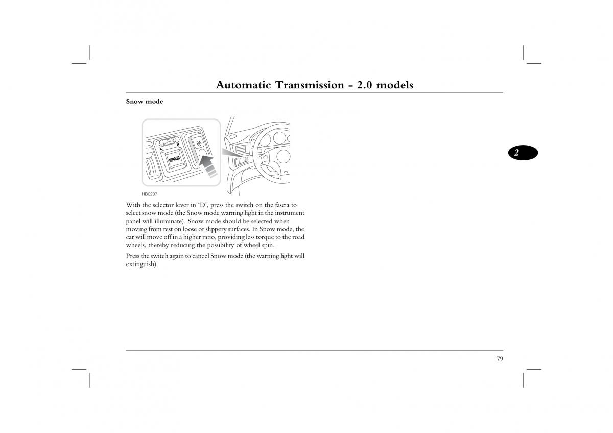 manual  Rover 45 owners manual / page 79