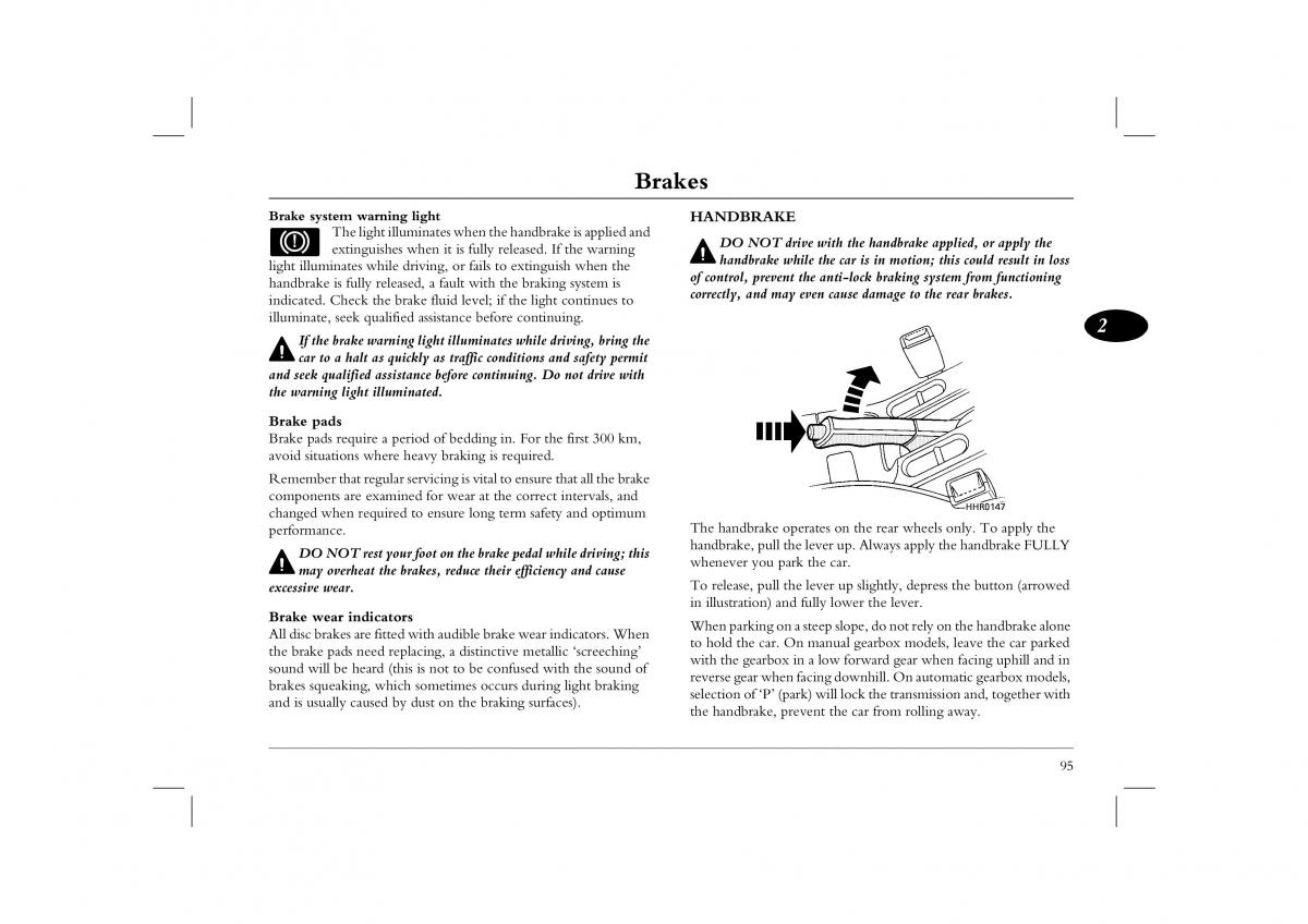 manual  Rover 45 owners manual / page 95