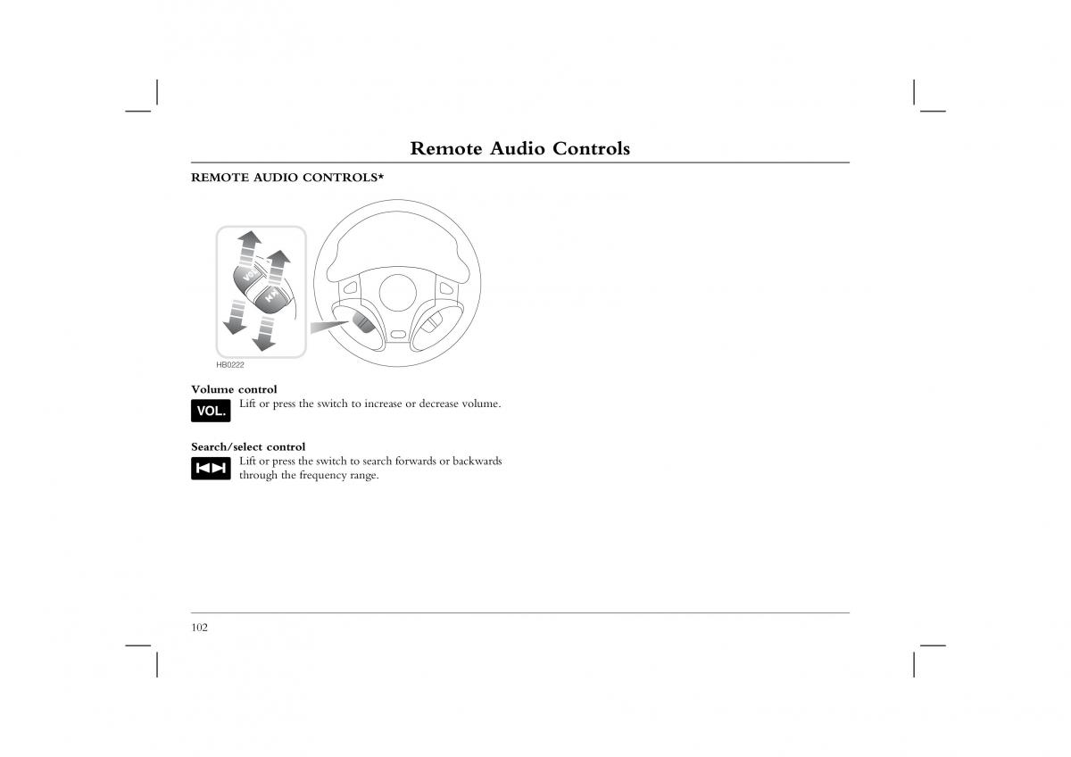 manual  Rover 45 owners manual / page 102