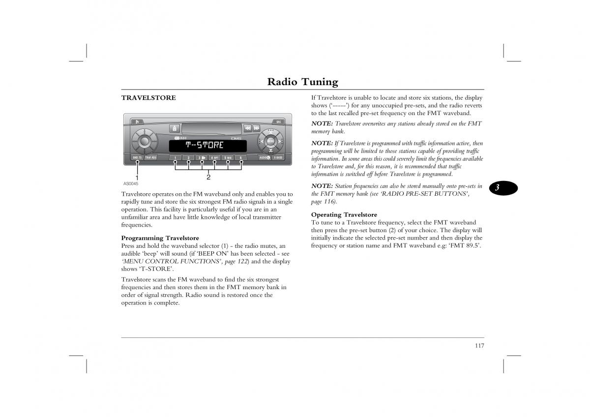 manual  Rover 45 owners manual / page 117