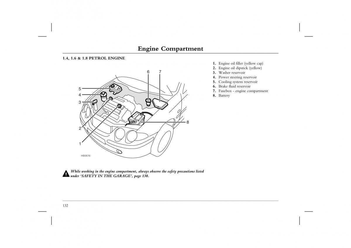 manual  Rover 45 owners manual / page 132