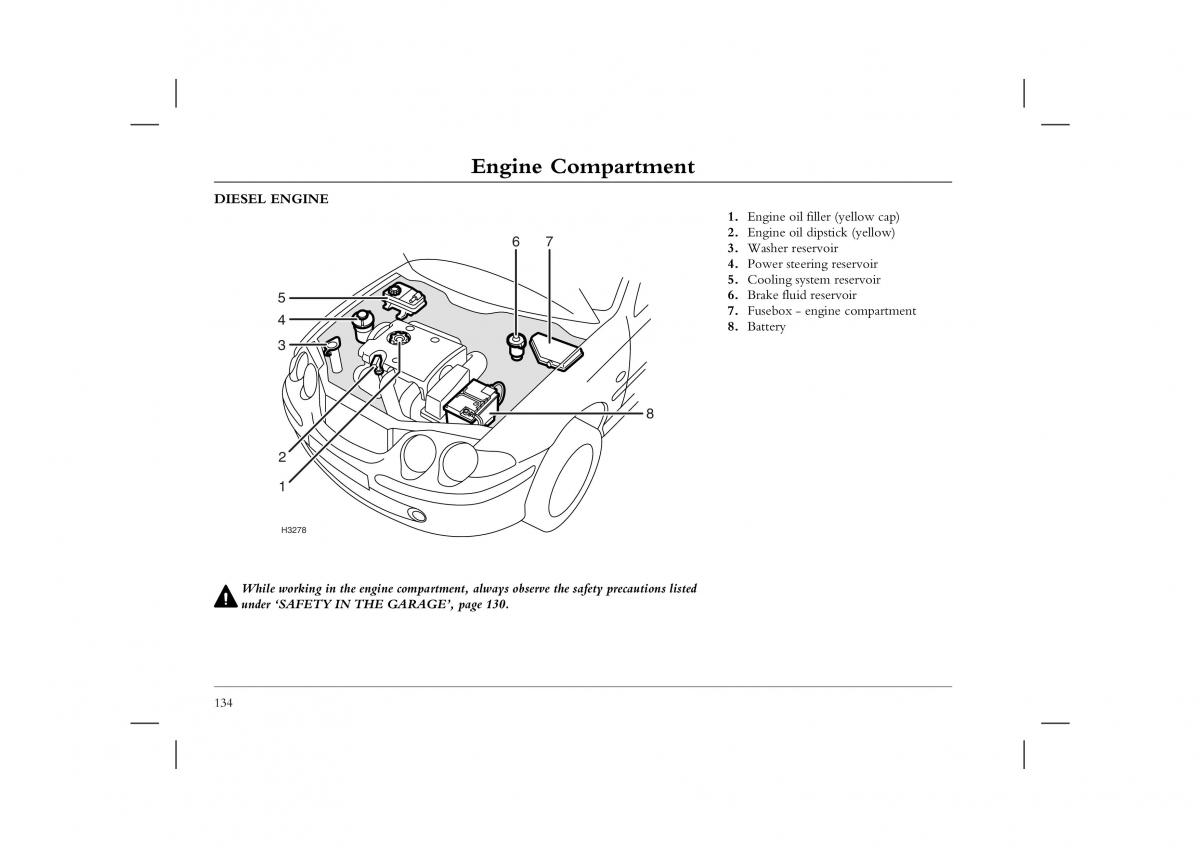 manual  Rover 45 owners manual / page 134