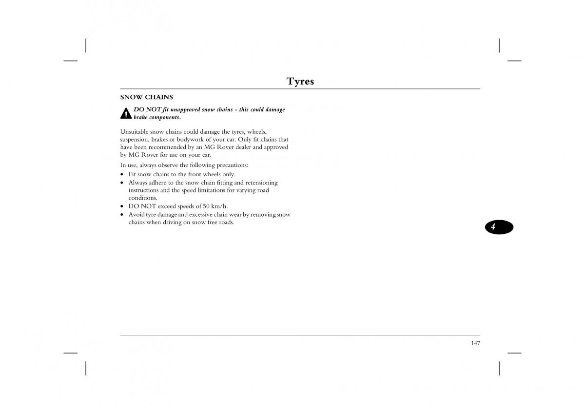 manual  Rover 45 owners manual / page 147