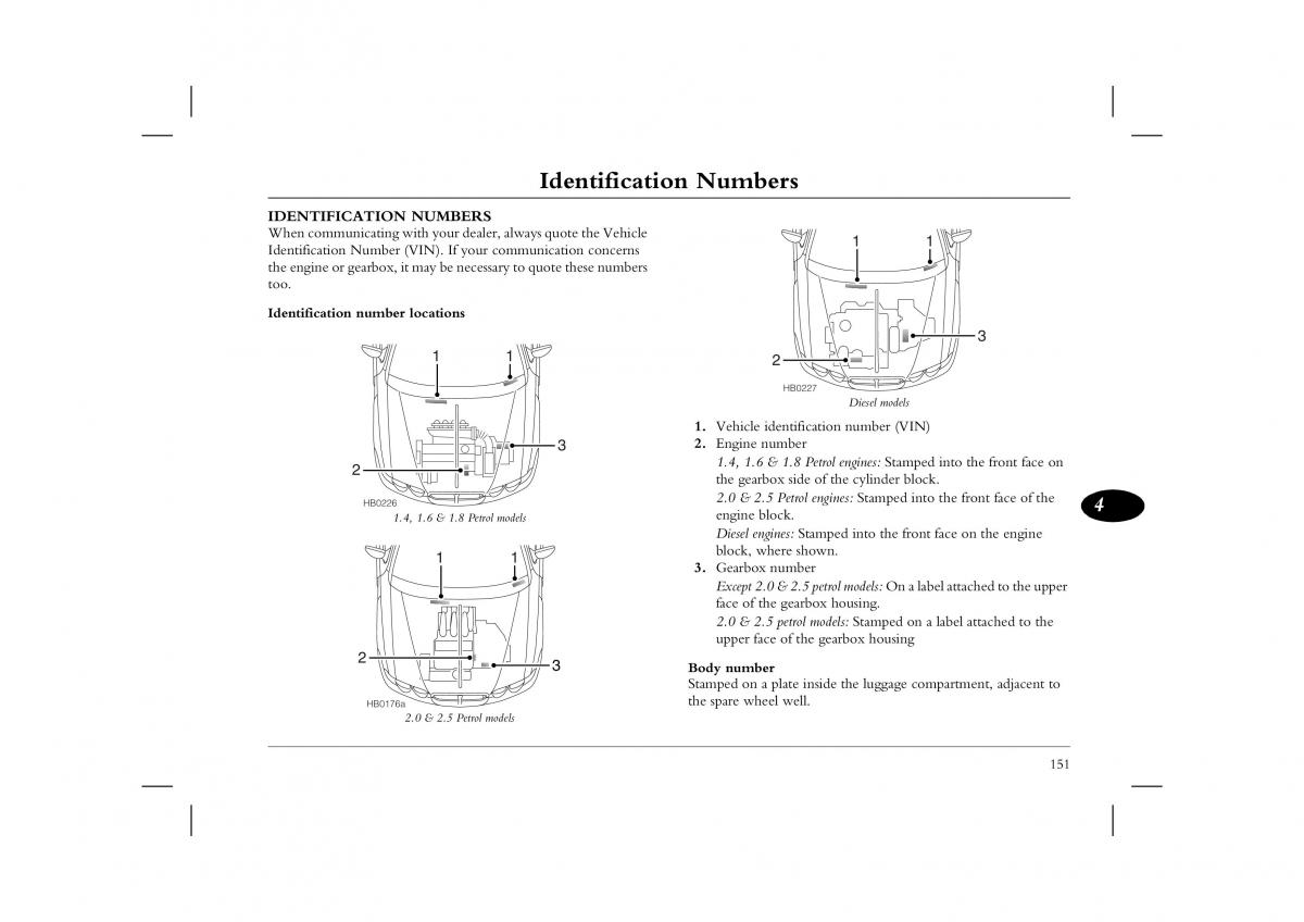 manual  Rover 45 owners manual / page 151