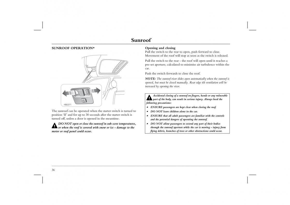 manual  Rover 45 owners manual / page 36