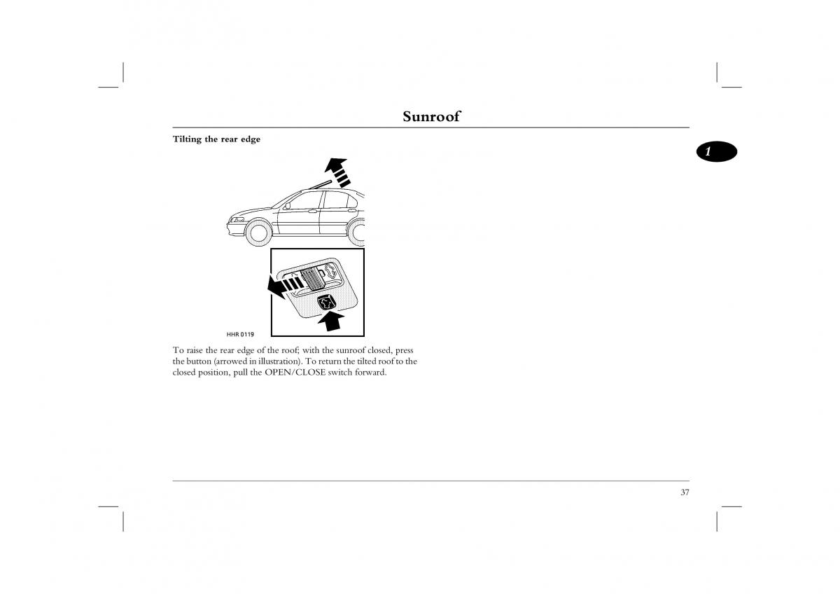 manual  Rover 45 owners manual / page 37