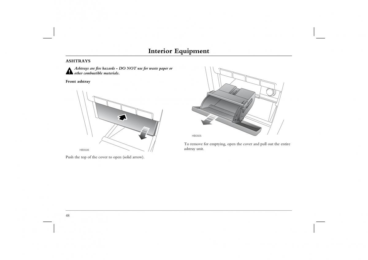 manual  Rover 45 owners manual / page 48