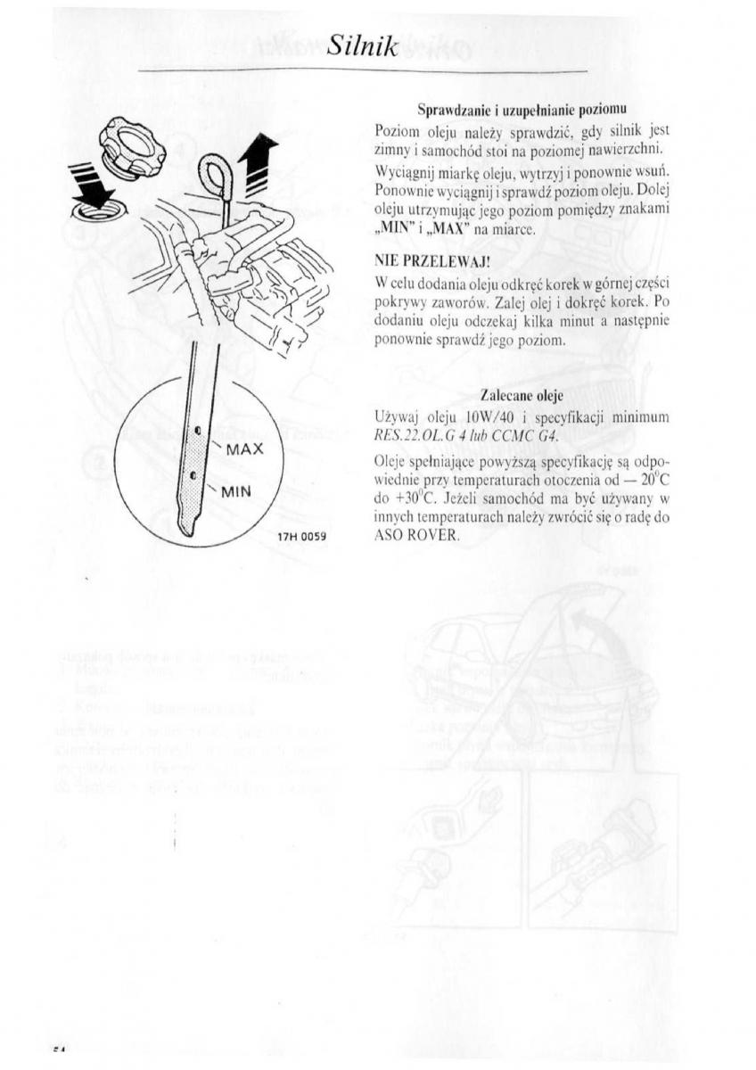 Rover 600 instrukcja obslugi / page 55