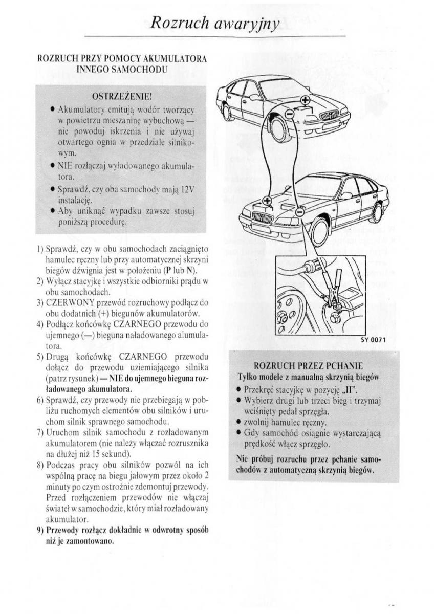 Rover 600 instrukcja obslugi / page 66