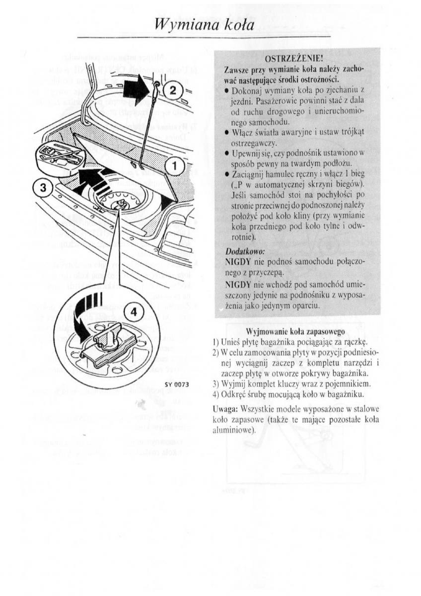 Rover 600 instrukcja obslugi / page 68