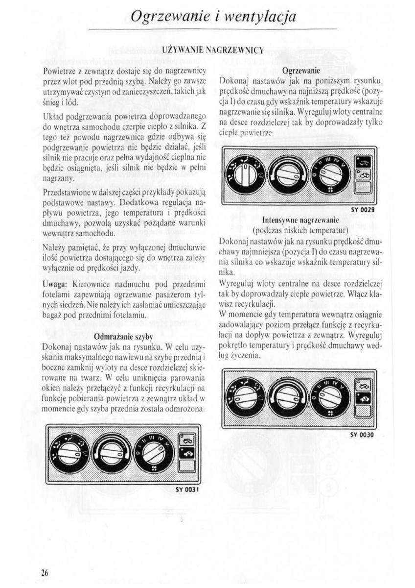 Rover 600 instrukcja obslugi / page 27