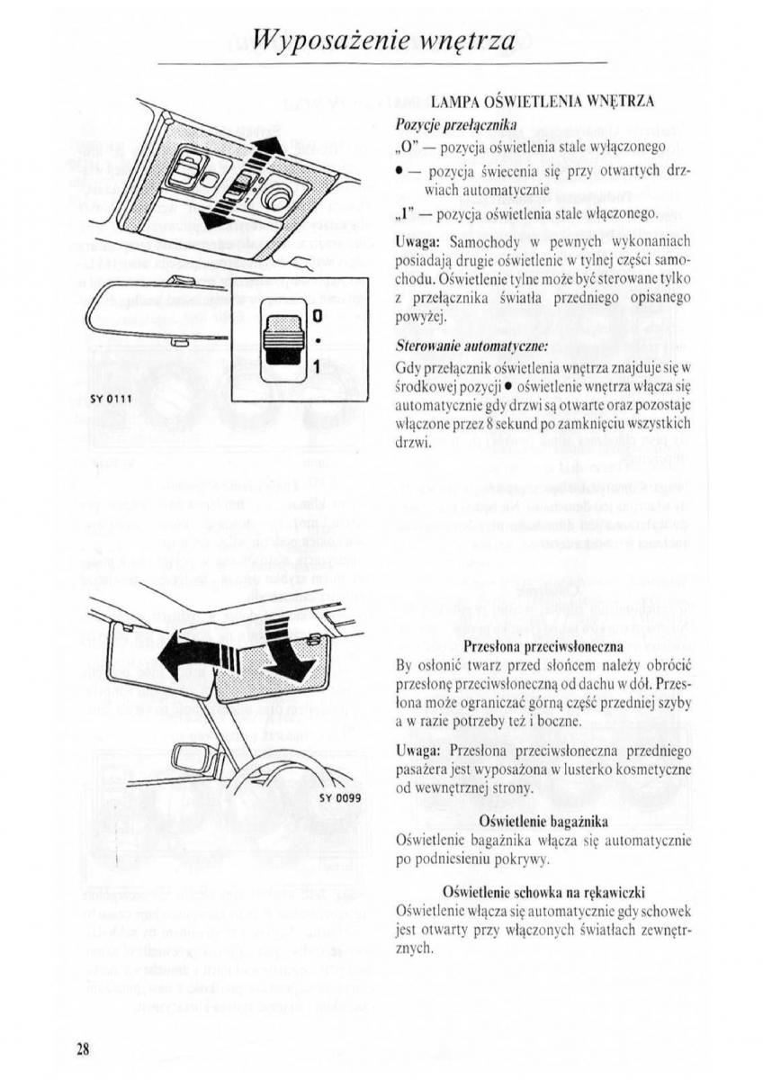 Rover 600 instrukcja obslugi / page 29