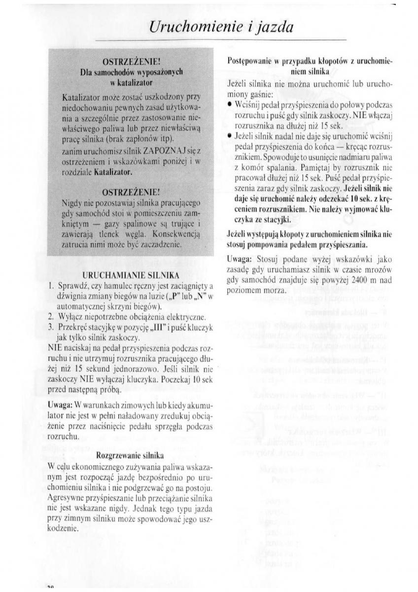 Rover 600 instrukcja obslugi / page 39