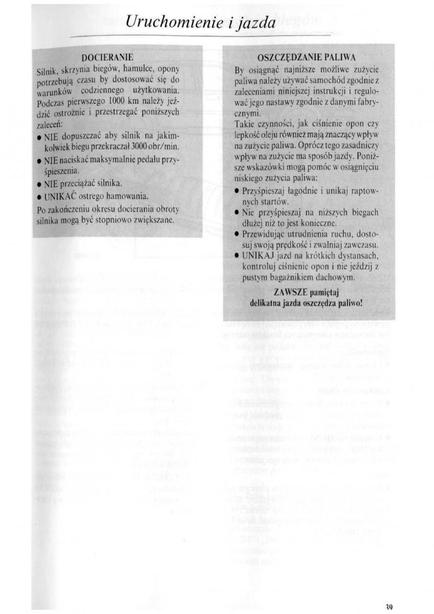 Rover 600 instrukcja obslugi / page 40