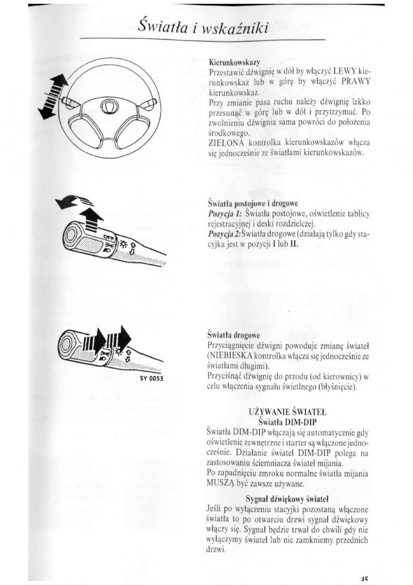 Rover 600 instrukcja obslugi / page 46