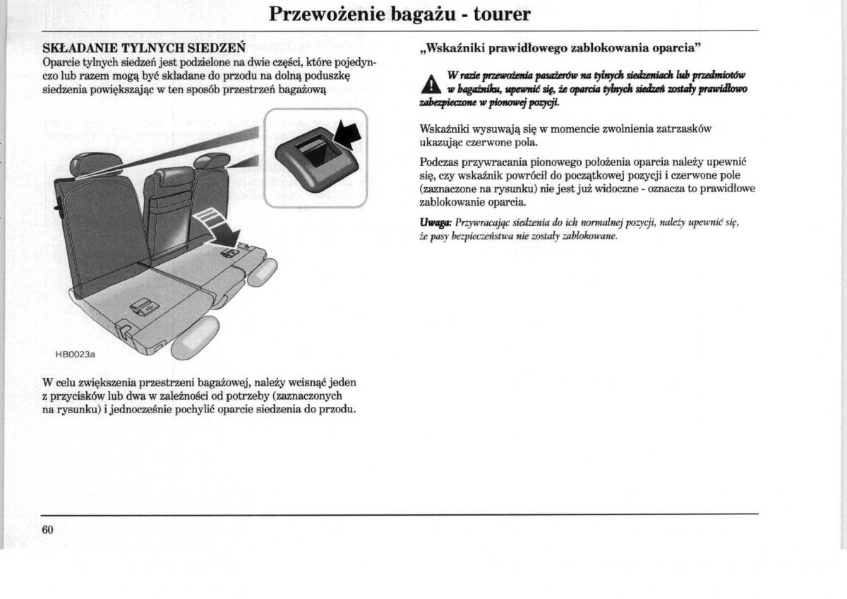 Rover 75 instrukcja obslugi / page 60