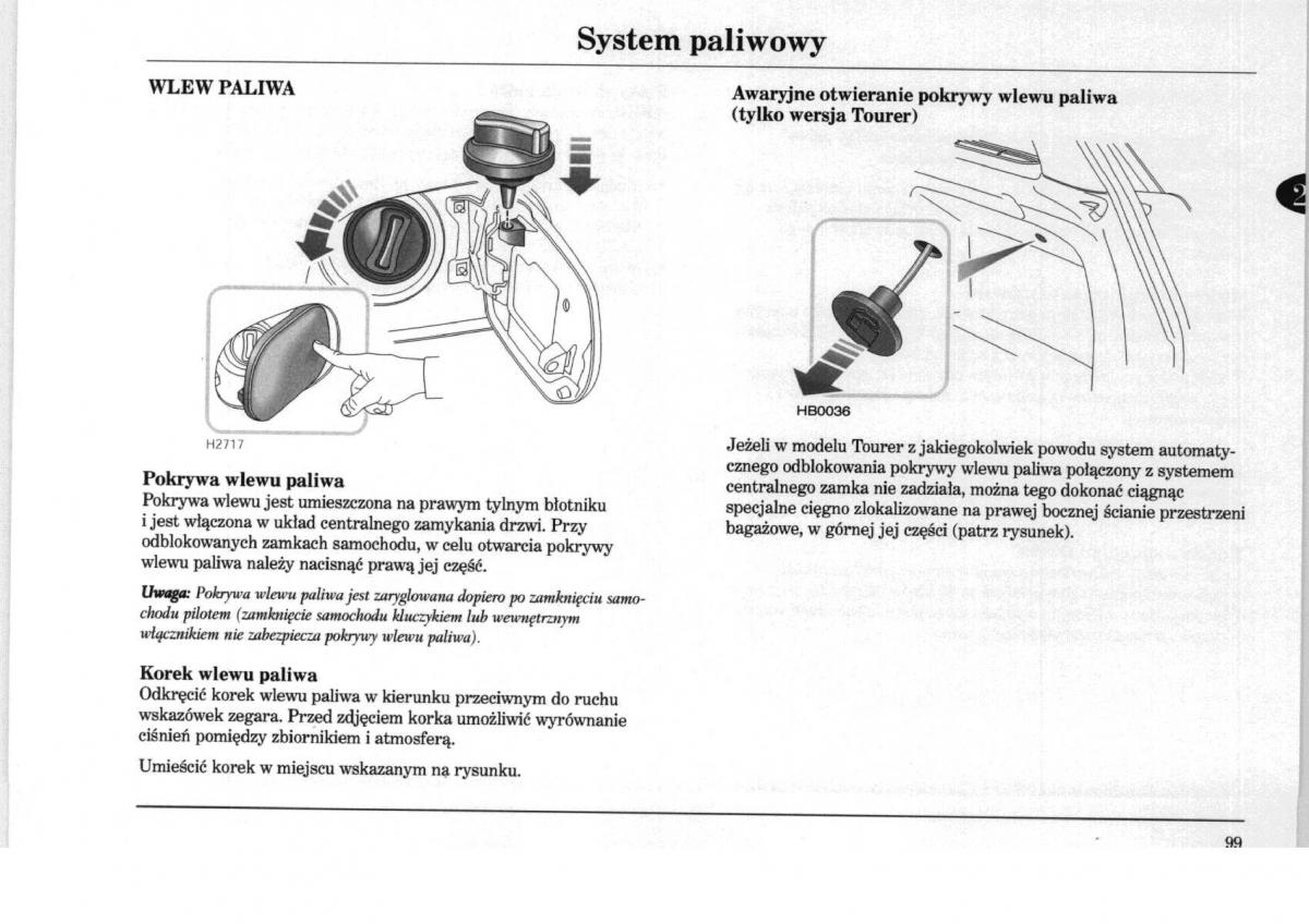 Rover 75 instrukcja obslugi / page 99