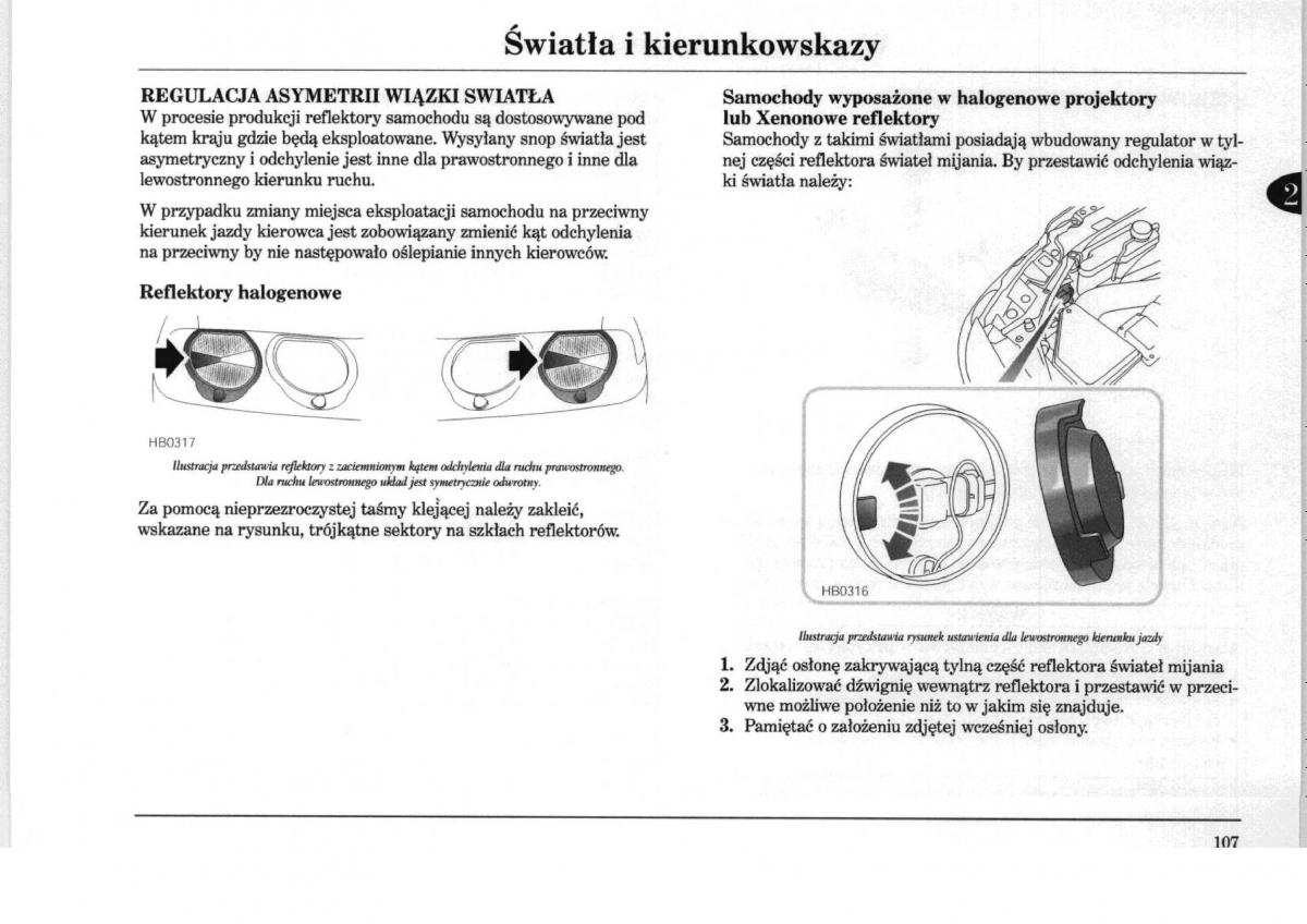 Rover 75 instrukcja obslugi / page 107