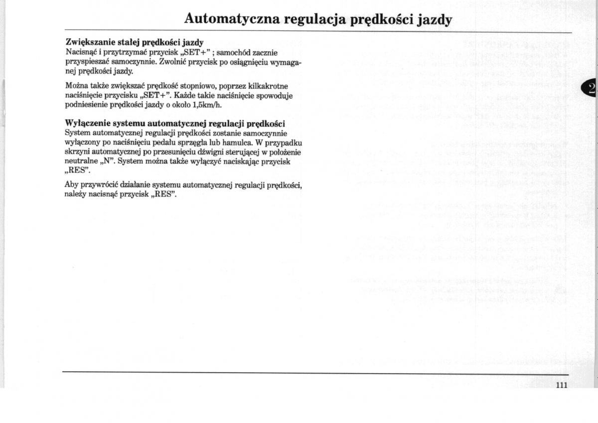 Rover 75 instrukcja obslugi / page 111