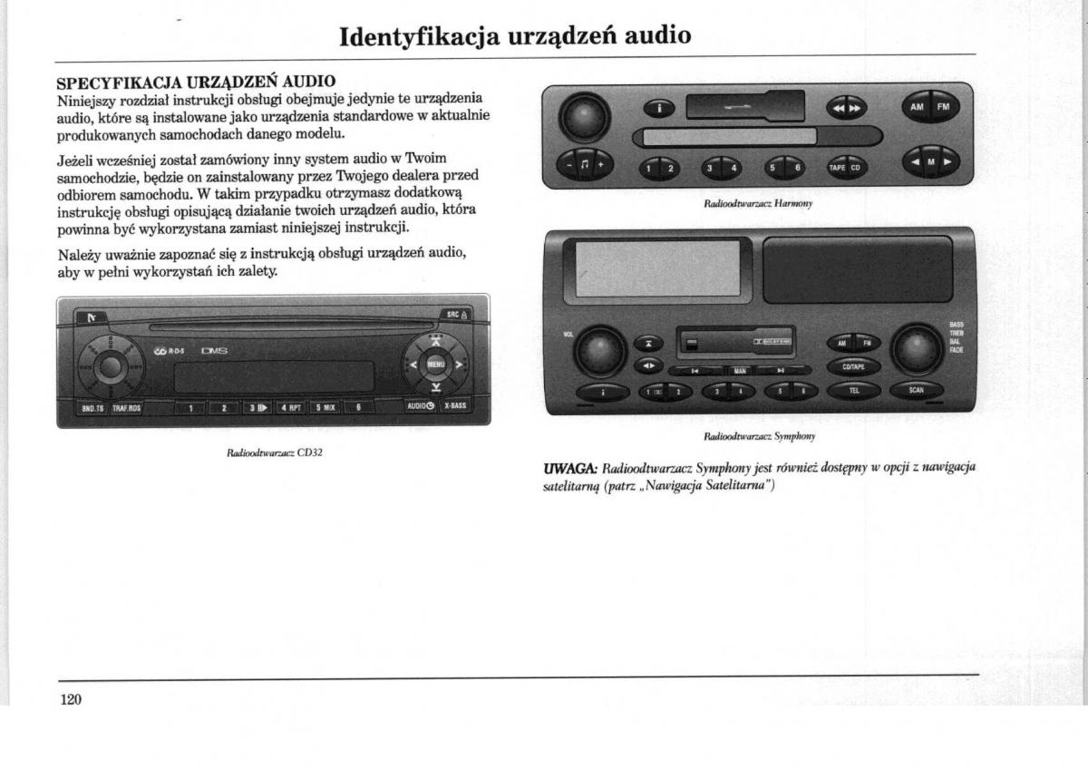 Rover 75 instrukcja obslugi / page 120