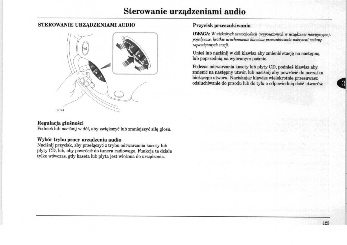 Rover 75 instrukcja obslugi / page 123