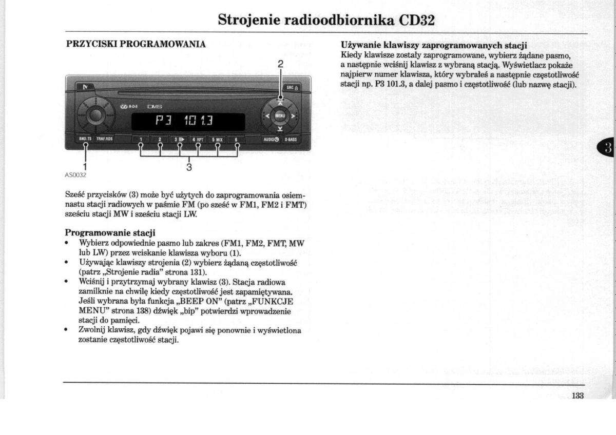 Rover 75 instrukcja obslugi / page 133