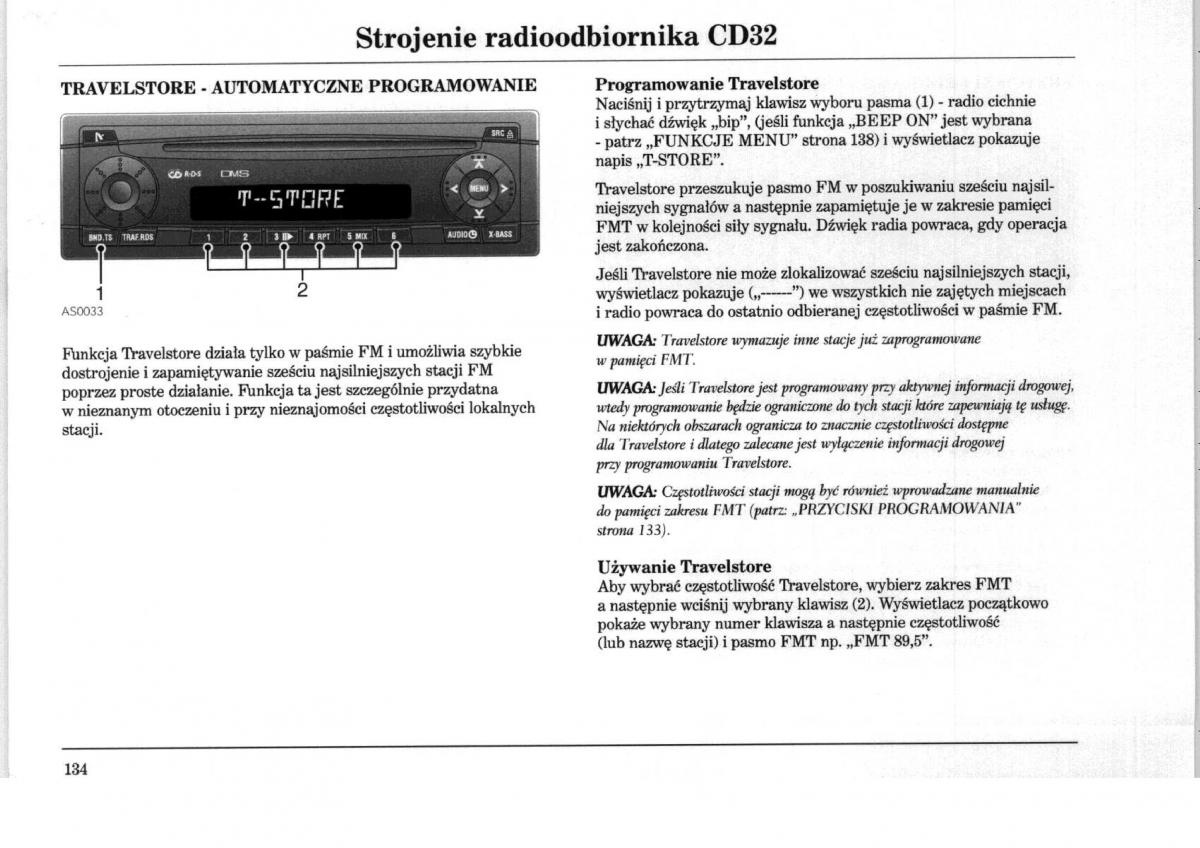 Rover 75 instrukcja obslugi / page 134