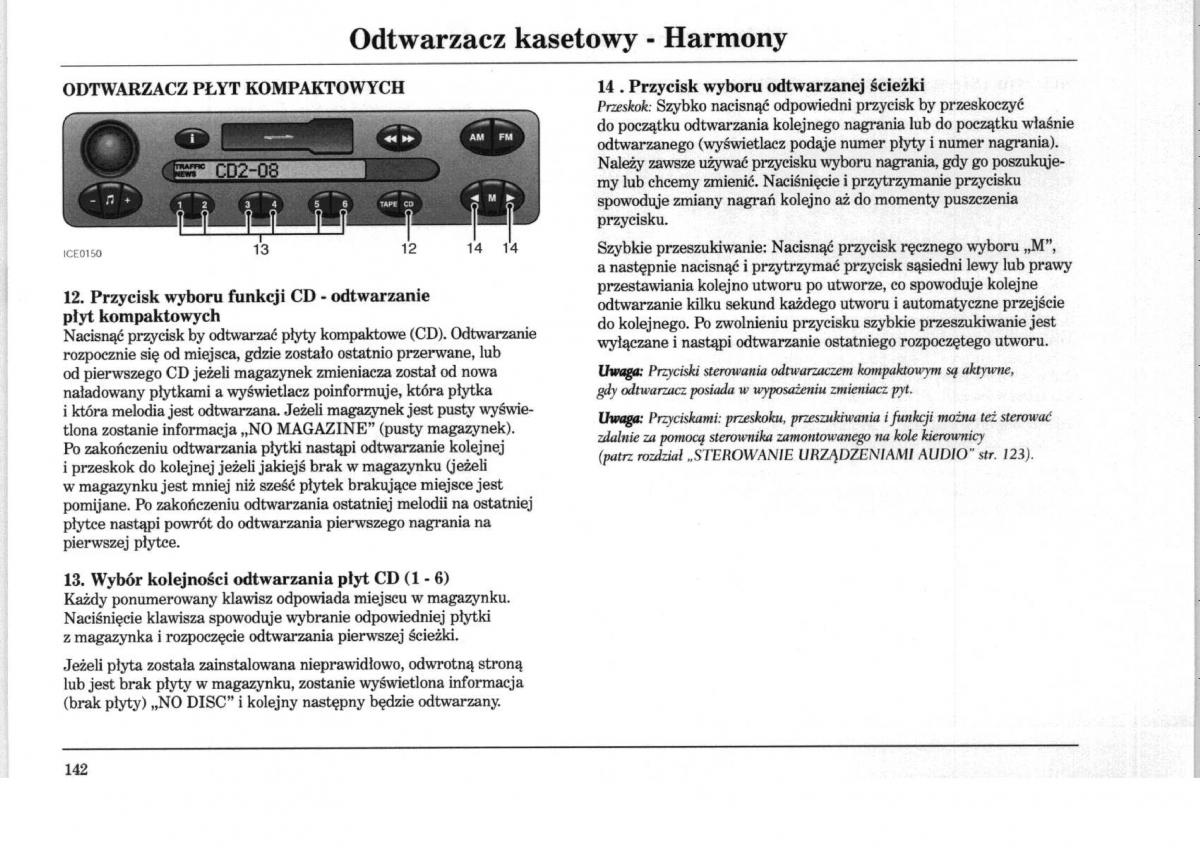 Rover 75 instrukcja obslugi / page 142