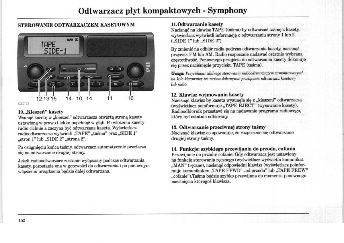 Rover 75 instrukcja obslugi / page 152